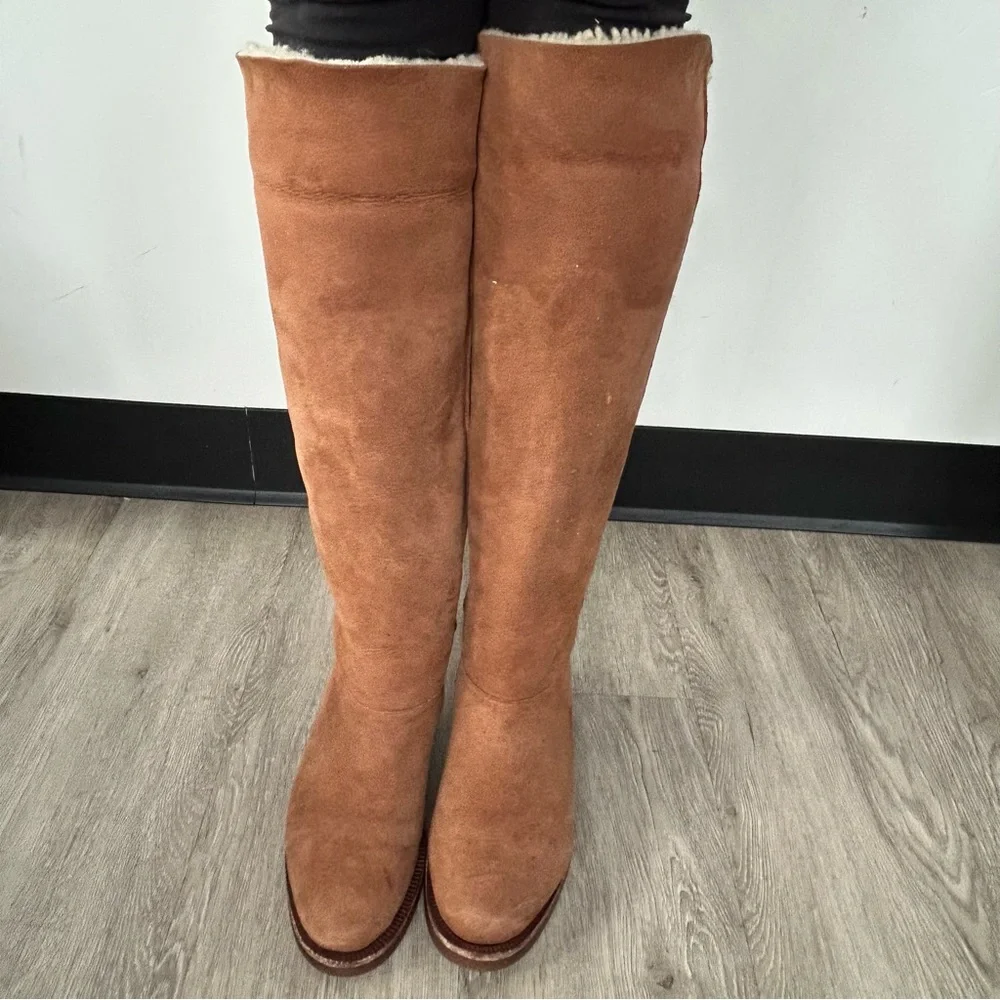 Coach Tan Women’s over the knee boots